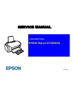 Epson Stylus C87 Service Manual preview