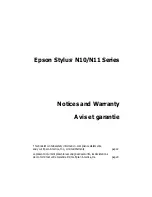 Preview for 1 page of Epson Stylus N10 Notices And Warranty