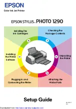 Preview for 1 page of Epson Stylus PHOTO 1290 Setup Manual
