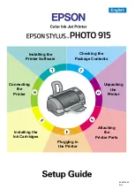 Preview for 1 page of Epson STYLUS PHOTO 915 Setup Manual