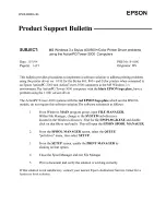 Preview for 5 page of Epson Stylus Photo - Ink Jet Printer Product Support Bulletin