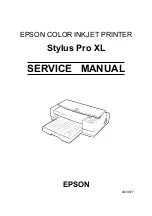 Preview for 1 page of Epson Stylus Pro XL Service Manual