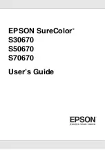 Epson SureColor S30670 User Manual preview