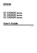 Preview for 1 page of Epson SureColor SC-S70600 User Manual