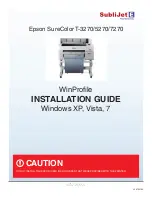 Preview for 1 page of Epson SureColor T-3270 Installation Manual