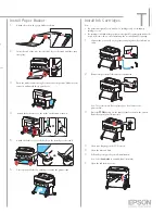 Preview for 2 page of Epson SureColor T-Series Start Here