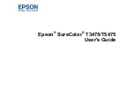 Epson SureColor T3475 User Manual preview