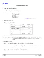 Preview for 1 page of Epson T015201 Product Information Sheet