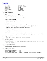 Preview for 3 page of Epson T033120 Product Information Sheet