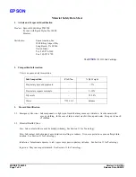 Preview for 1 page of Epson T549200 Material Safety Data Sheet