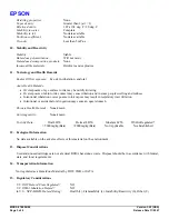 Preview for 3 page of Epson T605B00 Material Safety Data Sheet