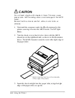 Preview for 34 page of Epson U925 - TM B/W Dot-matrix Printer User Manual