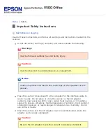 Preview for 13 page of Epson V500 User Manual