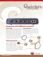 Epygi Quadro ISDN Specifications preview