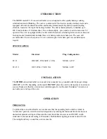 Preview for 3 page of Equipex SODIR FC-33 Operation Manual