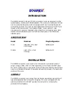 Preview for 2 page of Equipex SODIR FC-60 Operation Manual