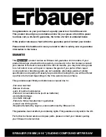 Preview for 3 page of Erbauer ERB609MSW Original Instructions Manual