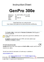 Preview for 5 page of Ercogener GenPro 300e Instruction Sheet