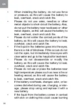 Preview for 84 page of Ergo B400 Prime Instruction Manual