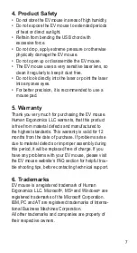 Preview for 9 page of Ergo V26RS User Manual