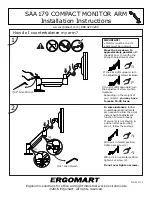 Preview for 2 page of ERGOMART SAA179 Installation Instructions