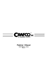 Ergon Crafco Patcher I Diesel Parts Manual preview