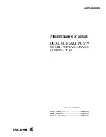 Preview for 1 page of Ericsson LBI-38836A Maintenance Manual