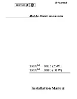 Ericsson TMX - 8810 Installation Manual preview