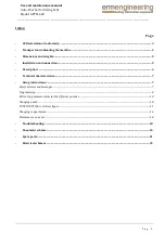 Preview for 2 page of ermengineering APTM-600 Use And Maintenance Manual