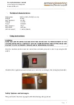 Preview for 7 page of ermengineering APTM-600 Use And Maintenance Manual