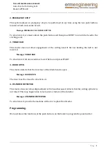 Preview for 8 page of ermengineering APTM-600 Use And Maintenance Manual