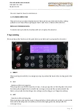 Preview for 8 page of ermengineering DC-200 Use And Maintenance Manual