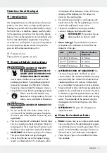 Preview for 3 page of Ernesto 300823 Operation And Safety Notes