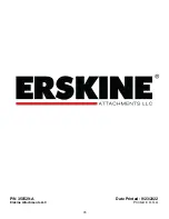 Preview for 28 page of Erskine Attachments 66 V4 Operator'S Manual