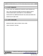 Preview for 16 page of ERVOR G05 Operating And Maintenance Manual