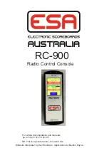 ESA RC-900 Manual preview