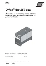 ESAB Origo Arc 250 edw User Manual And Spare Parts preview