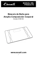 Preview for 9 page of Escali WB180 Product Manual