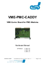 ESD electronic VME-PMC-CADDY Hardware Manual preview