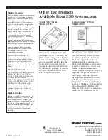 Preview for 4 page of ESD SYSTEMS 41116 Operation Installation And Maintenance