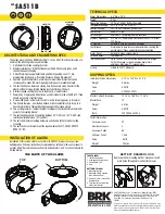 Preview for 3 page of ESE BRK First Alert SA511B Quick Start Manual