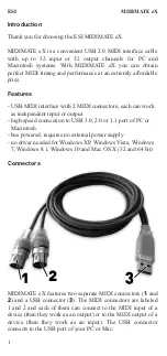 Preview for 2 page of ESI MIDIMATE eX User Manual