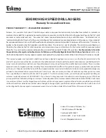 Preview for 6 page of Eskimo PISTOL BIT 35400 Operator'S Manual