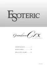 Preview for 1 page of Esoteric Grandioso C1X Owner'S Manual