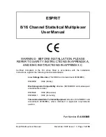 Preview for 2 page of ESPRIT Statmux User Manual