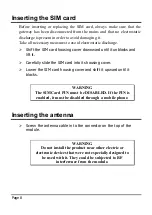 Preview for 8 page of Esse-ti GSM400 User Manual