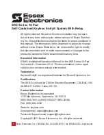 Preview for 2 page of Essex Electronics SKE-26B Installation And Instruction Manual