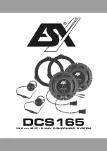 Preview for 1 page of ESX DCS165 Manual