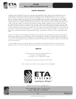 Preview for 8 page of ETA Systems ETA-S15L Manual