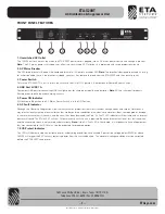 Preview for 7 page of ETA Systems ETA-S20RT Manual